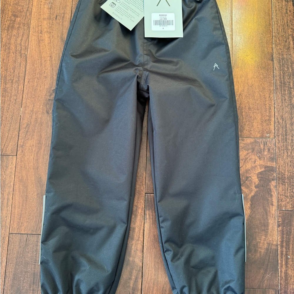 Black mid season rain/wind pants